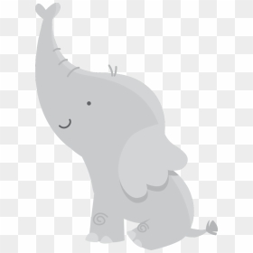 Baby Shower Infant Elephant Clip Art - Baby Shower Elephant Clipart, HD Png Download - baby shower elephant png
