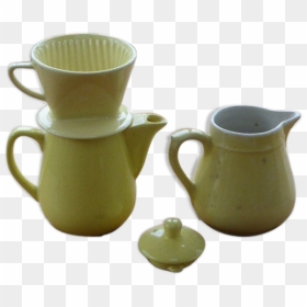 Melitta Coffee Service Consisting Of Coffee Maker, - Ceramic, HD Png Download - vintage filter png