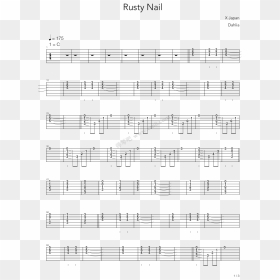 Rusty Nail 电吉他 第1张 - Walking Bass Line C Major, HD Png Download - rusty nail png