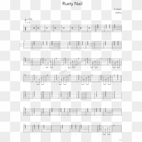 Rusty Nail 电吉他 第1张 - Walking Bass Line C Major, HD Png Download - rusty nail png