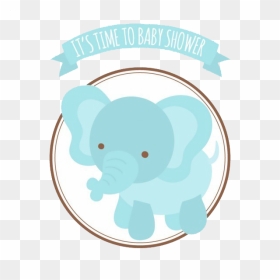African Bush Elephant Infant Elephantidae Baby Shower - Indian Elephant, HD Png Download - baby shower elephant png