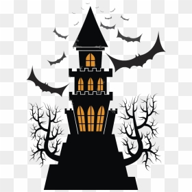 Frankenstein Castle Portable Network Graphics Clip - Silhouette Halloween Mansion Png, Transparent Png - pagoda png