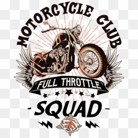 #motorcycle #biker #club #daddybrad80 #daddybrad - Full Throttle Motorcycle Club Logo, HD Png Download - chopper motorcycle png