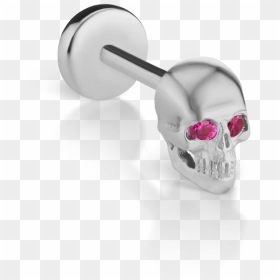 Earrings, HD Png Download - gold skull png