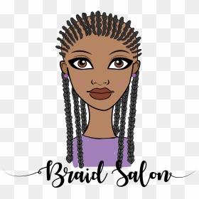 Cartoon, HD Png Download - braids png