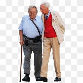 Thumb Image - Old People Walking Png, Transparent Png - elderly png
