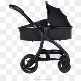 All Black Egg Pram, HD Png Download - baby stroller png