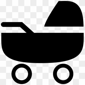 Si Glyph Baby Stroller - Clip Art, HD Png Download - baby stroller png