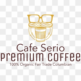 Cafe Serio Example Label Logo - Graphic Design, HD Png Download - hipster mustache png