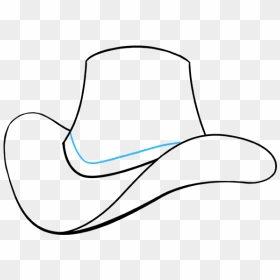 Easy To Draw Hat, HD Png Download - cowgirl hat png