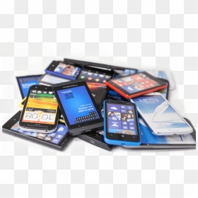 Lot Of Mobile Phones, HD Png Download - old cell phone png