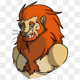 The Ugly Lion - Ugly Lion, HD Png Download - cartoon lion png