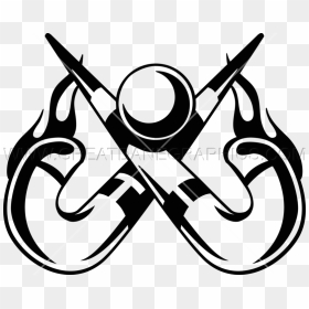 Field Hockey Sticks & Ball - Field Hockey Stick Art, HD Png Download - hockey sticks png