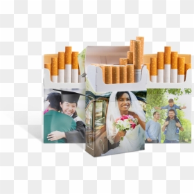 Pack Of Cigarettes - Heart Disease From Smoking, HD Png Download - cigarette pack png