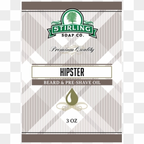 Stirling Soap Beard & Pre-shave Oil Hipster - Domaine De Canton, HD Png Download - hipster mustache png