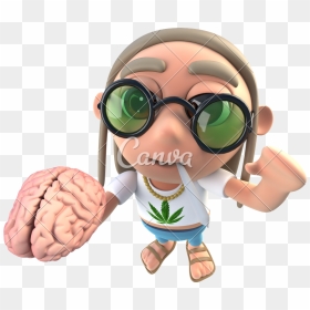 Funny Brain Images - Funny Cartoon 3d Pic Png, Transparent Png - brain cartoon png
