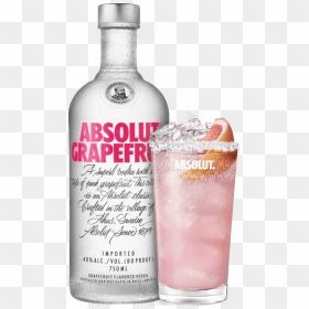 Absolut Grapefruit Vodka, Png Download - Vodka And Tonic, Transparent Png - absolut vodka png