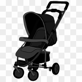 Baby Carriage, HD Png Download - baby stroller png