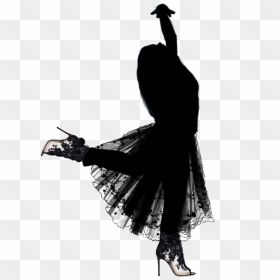 #silouette #girl #girlsilhouette ##dancer #dancing - Silhouette, HD Png Download - dancing girl png