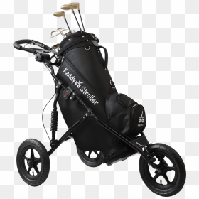Kaddy Stroller The Original Compact Three Wheel Golf - Golf Bag Stroller, HD Png Download - baby stroller png