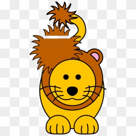 Lion Cartoon Golden, HD Png Download - cartoon lion png