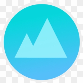 Icon 1280 Mountains - Circle, HD Png Download - png mountains
