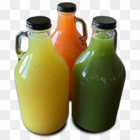 Juice Growlers - Glass Bottle, HD Png Download - juices png