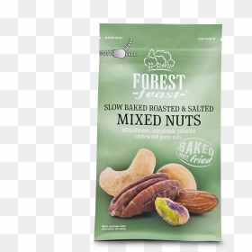 Slow Baked Roasted & Salted Mixed Nuts - Forest Feast, HD Png Download - roasted png