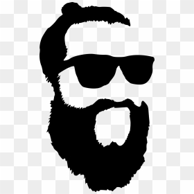 Png File Size - Beard Silhouette, Transparent Png - beard png transparent