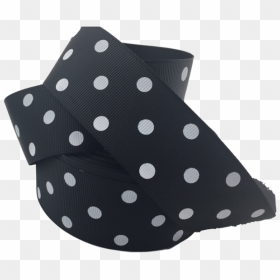 Ribbons [tag] Black Polka Dot Grosgrain Ribbon - Polka Dot, HD Png Download - polkadot png