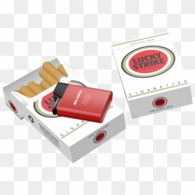 Lucky Strike Cigarettes Transparent Png, Png Download - cigarette pack png