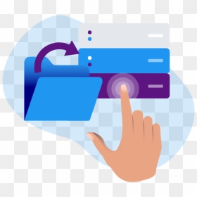 Graphic Design, HD Png Download - hand click png