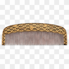 Japanese Tortoiseshell Kushi Hair Comb - Wood, HD Png Download - scissors and comb png
