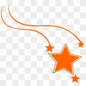 Star Orange Running Design Symbol - Running Star Png, Transparent Png - star design png