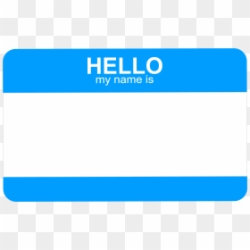 My Name Is Transparent Png, Png Download - hello my name is sticker png