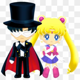 Sailor Moon Y Tuxedo Mask, HD Png Download - tuxedo mask png