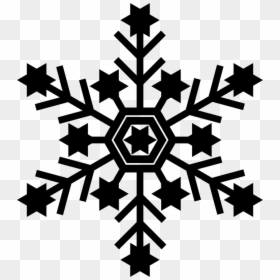 Black Snowflake Icon Transparent, HD Png Download - flakes png