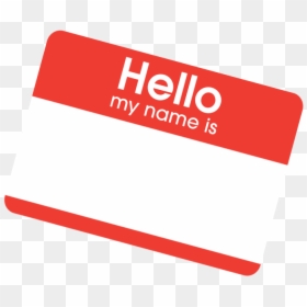 Paper Product, HD Png Download - hello my name is sticker png