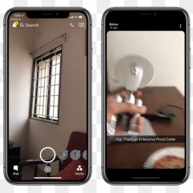 Snapchat On The Iphone X, HD Png Download - iphone camera screen png