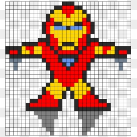 Flying Iron Man Pixel Art, HD Png Download - iron man symbol png