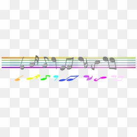 Musical Note, HD Png Download - colorful music notes on a staff png