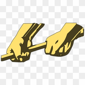 Two Hands Holding An Axe, HD Png Download - cartoon hands png