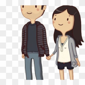 Cute Cartoon Couples In Love, HD Png Download - cartoon hands png