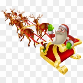 Similar Images - Transparent Santa Sleigh Png, Png Download - santas sleigh png