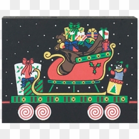 Wooden Block, HD Png Download - santas sleigh png