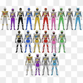 Power Rangers Dino Supercharge All Rangers, HD Png Download - power rangers dino charge png