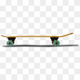 Side View Skateboard Png, Transparent Png - skateboard silhouette png