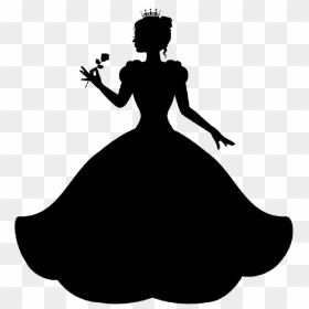 Pink Princess Silhouette Png, Transparent Png - beauty and the beast silhouette png