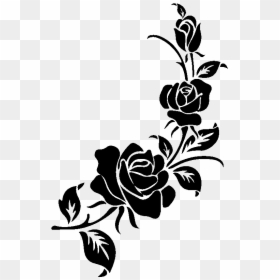 Flower Silhouette Png, Transparent Png - flowers silhouette png
