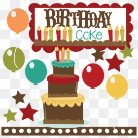 Free Birthday Cake Svg File, HD Png Download - birthday cake silhouette png